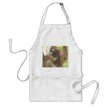 Orang-Utan Stillen Schürze
