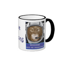 Orang-Utan Tier-Auftrag Kaffeehaferl