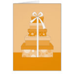 orange alles Gute zum Geburtstaggeschenk Karte