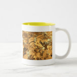 orange Blätter Kaffee Tassen