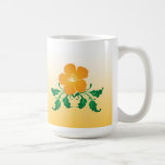 Orange Blume: Vektorzeichnen: Kaffeetasse