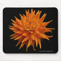 Orange Dahlie Mauspad