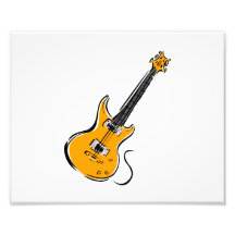 orange E-Gitarrenmusik graphic.png Photographischer Druck