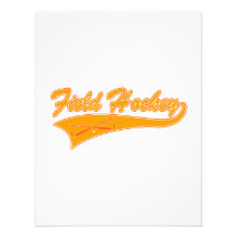 Orange Feld-Hockey Ankündigungen