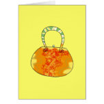 Orange Handtasche Karten