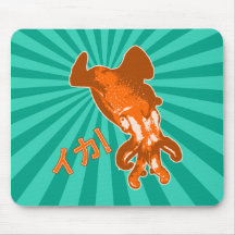 Orange Ika Mauspad