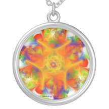 Orange Kaleidoskop dpmartdesign 2011 Selbst Gestaltete Halskette