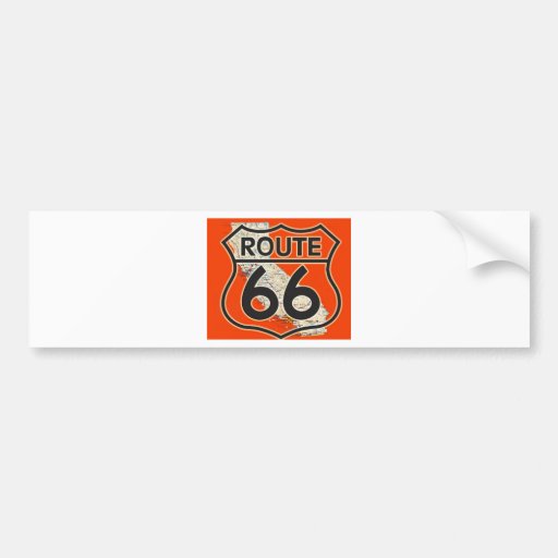 Orange Kalifornien des Weg-66 Auto Aufkleber