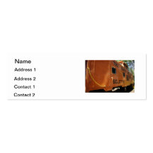 Orange Kombüse Visitenkartenvorlage