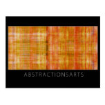 Orange Kunst-Postkarte