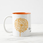 Orange Löwenzahn-kundengerechte Kaffeetasse