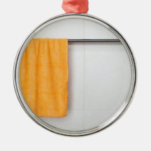 Orange microfiber Tuch Ornamente
