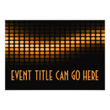 orange musicmeterz personalisierte einladung