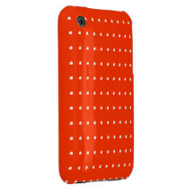 ORANGE POKA PUNKTIERTER BLACKBERRY-KASTEN iPhone 3 HÜLLEN