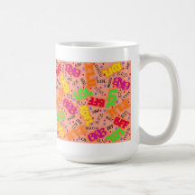 Orange simsen Abkürzungs-Becher "LOL " Tassen