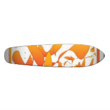Orange Skateboard Brett