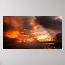 Orange Spendor Himmel-Druck Plakatdrucke