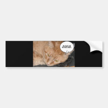 Orange Tabby-Katzen-Spaß/Zellen-Telefon Autosticker
