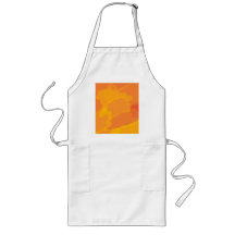 Orange Yellow Abstract Long Apron