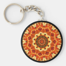 Orangen-Explosions-Kaleidoskop-Bild Schlüsselbänder