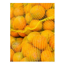 Orangen in der Nettotaschen-Postkarte
