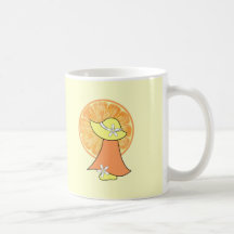 Orangen u. Sunbonnet Sue Haferl