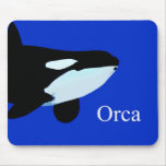 orca killer whale underwater graphic txt mouse pad