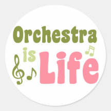 Orchester ist Leben Aufkleber