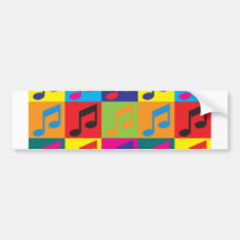 Orchester-Pop-Kunst Auto Sticker