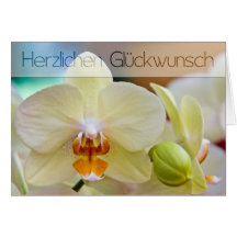 Orchidee • Geburtstagskarte