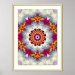 Orchidee / Pusteblume - orchid / blowball - Rahmen Plakat