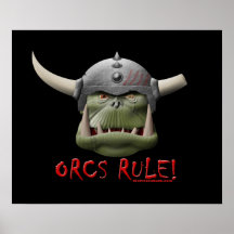 Orcs Regel! Plakat