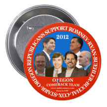 Oregon-Come-back-Team Romney-Ryan Stift Anstecknadel