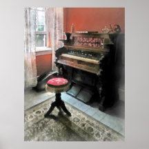 Organ mit kleiner Punkt-Schemel Poster