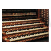 Organ-Tastatur Grußkarten
