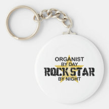 Organist-Rockstar bis zum Nacht Schlüsselband