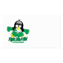 Organspende-kämpfender Pinguin Visitenkarte