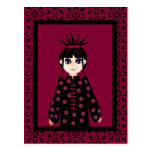 Orientalische Art Goth Mädchen-Postkarten