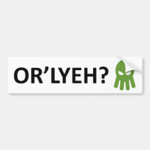 OR'LYEH? AUTO AUFKLEBER