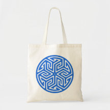 Ornament Kreis circle Leinentasche