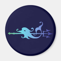 Ornament Meer Ozean sea ocean Kühlschrankmagnete