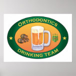 Orthodontie, die Team trinken Plakatdruck