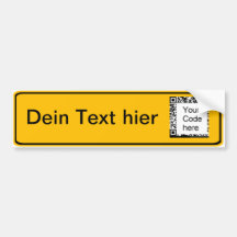 Ortsschild mal anders autoaufkleber
