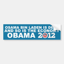 Osama ist toter - und also ist die Wirtschaft - An Auto Sticker