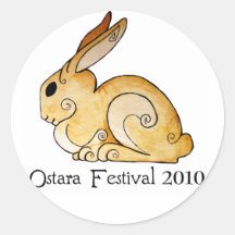 Ostara Bunny1 Stickers