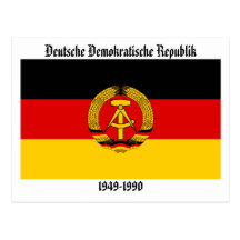 Ostdeutschland-Flagge Postkarte