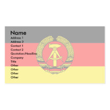 Ostdeutschland-Flagge Visitenkartenvorlagen