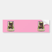 Osterei-Plätzchen - Dobermann Autosticker