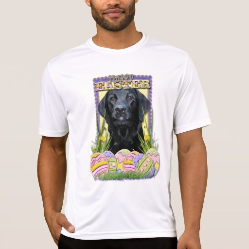 Osterei-Plätzchen - Labrador - Schwarzes Shirt