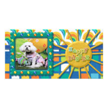 Ostern - Bichon Frise - Mia Foto Grußkarte